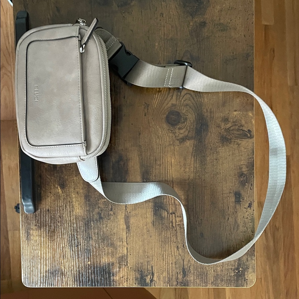 Elegant Taupe Crossbody Bag